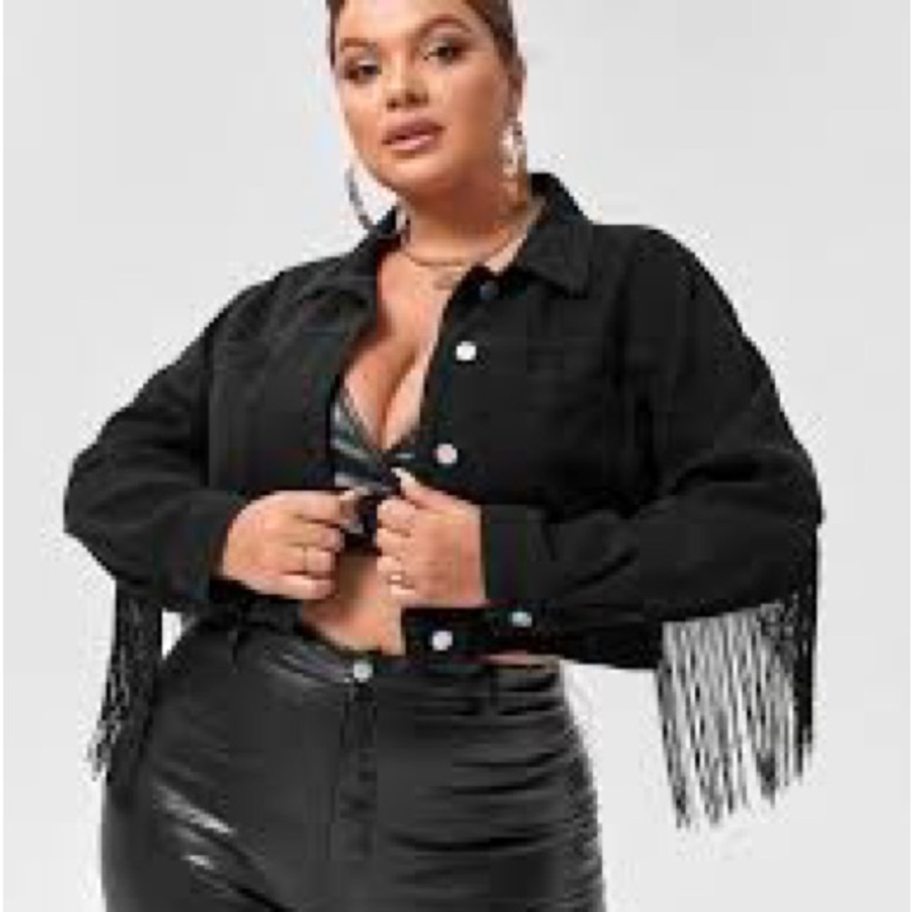 SHEIN Black Buttoned Blazer